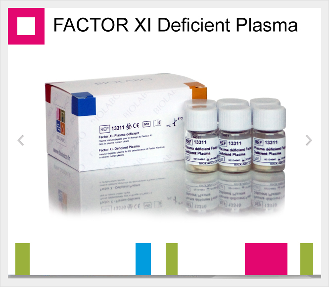 FACTOR XI Deficient Plasma 6 x 1 mL