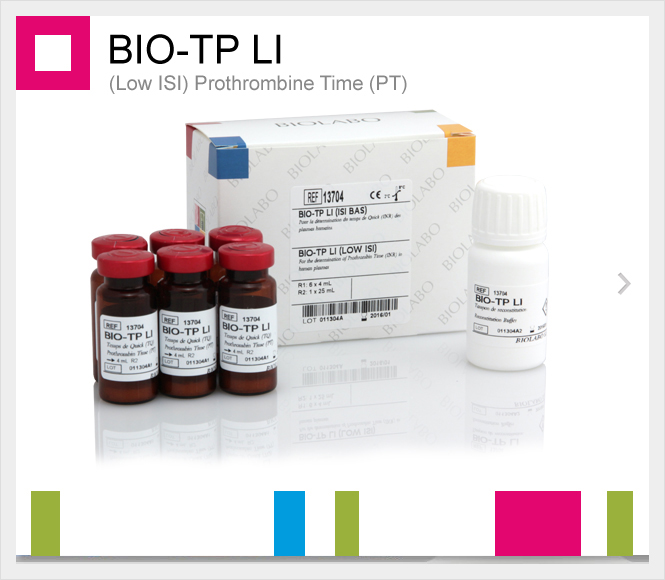 BIO-TP LI (Low ISI) Prothrombine Time (PT)