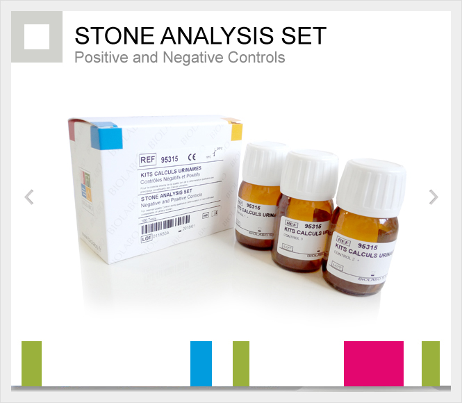 STONE ANALYSIS SET Positive and Negative Controls Qsp 100 tests