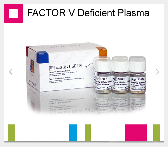 FACTOR V Deficient Plasma 6 x 1 mL