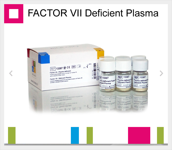 FACTOR VII Deficient Plasma 6 x 1 mL